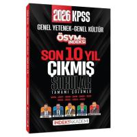 İndeks Akademi 2026 KPSS Genel Yetenek Genel Kültür ÖSYM nin İndeksi Çıkmış Sorular Son 10 Yıl Çözümlü