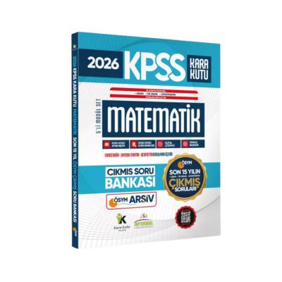 İnformal Yayınları 2026 FULL KPSS Lisans -Önlisans-Ortaöğretim Matematik Kara Kutu ÖSYM Çıkmış Soru Bankası Son 15 Yıl 