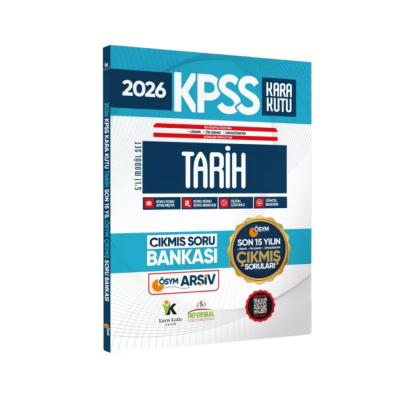 İnformal Yayınları 2026 FULL KPSS Lisans-Önlisans-Ortaöğretim Tarih’in Kara Kutusu ÖSYM Çıkmış Soru Bankası Son 15 Yıl 