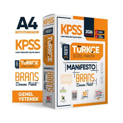 İnformal Yayınları 2026 KPSS Türkçe 3 Adım Manifesto 10 Branş Deneme Paketi Dijital Çözümlü (Sözel Mantık Dahildir)