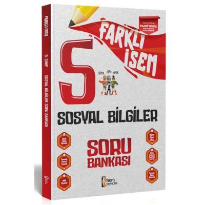 İsem Yayınları 5. Sınıf 2025 Farklı İsem Sosyal Bilgiler Soru Bankası