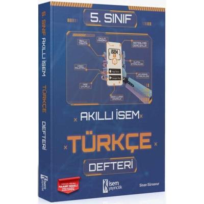İsem Yayınları 5. Sınıf 2025 Türkçe Akıllı İsem Defteri