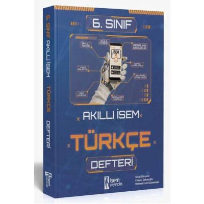 İsem Yayınları 6. Sınıf Türkçe Akıllı İsem Defteri