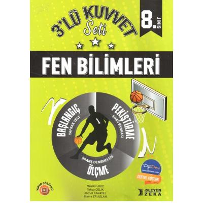 İşleyen Zeka Yayınları LGS 8. Sınıf Fen Bilimleri 3 lü Kuvvet Serisi Seti