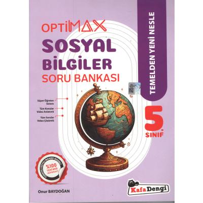 Kafa Dengi Yayınları 5. Sınıf 2025 OPTİMAX Sosyal Bilgiler Soru Bankası