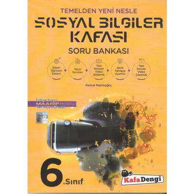 Kafa Dengi Yayınları 6. Sınıf Sosyal Bilgiler Kafası Soru Bankası