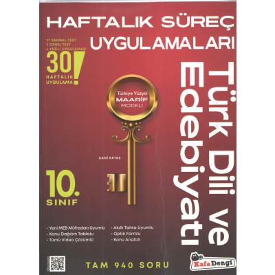 Kafa Dengi Yayınları 10. Sınıf Türk Dili ve Edebiyatı Haftalık Süreç Uygulamaları