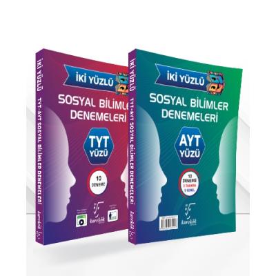 Karekök Yayınları TYT AYT Sosyal Bilimler İki Yüzlü Deneme