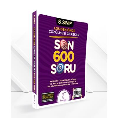 Karekök Yayınları LGS 8. Sınıf LGS'DEN Önce Çözülmesi Gereken Son 600 Soru
