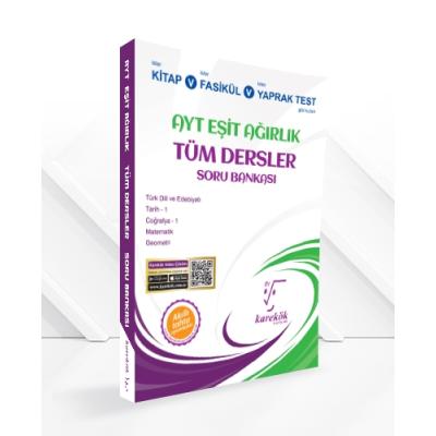 Karekök Yayınları Ayt Eşit Ağırlık Tüm Dersler Soru Bankası