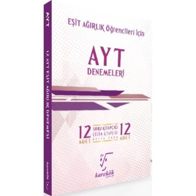 Karekök Yayınları Ayt Eşit Ağırlık Öğrencileri İçin 12Li Deneme