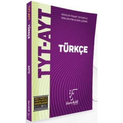 Karekök Yayınları Tyt Ayt Türkçe Mps Konu Anlatımlı Soru Bankası