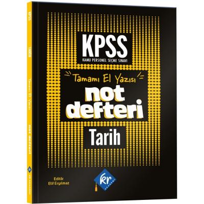 KR Akademi Yayınları KPSS Tarih Konu Anlatımlı Not Defteri 