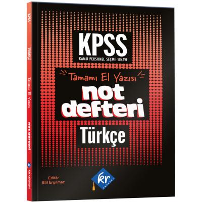 KR Akademi Yayınları KPSS Türkçe Konu Anlatımlı Not Defteri 