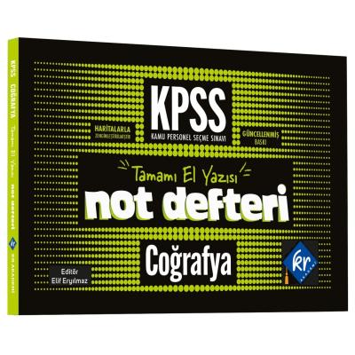 KR Akademi Yayınları KPSS Coğrafya Konu Anlatımlı Not Defteri 