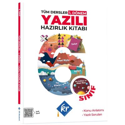 KR Akademi Yayınları 6. Sınıf Tüm Dersler 1. Dönem Yazılı Hazırlık Kitabı 
