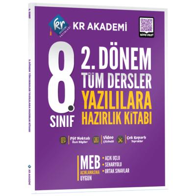 Kr Akademi Yayınları LGS 8. Sınıf 2. Dönem Tüm Dersler Yazılılara Hazırlık Kitabı 