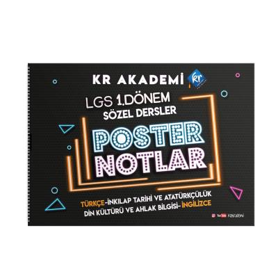 Kr Akademi Yayınları Lgs 1. Dönem Sözel Bölüm Poster Notlar