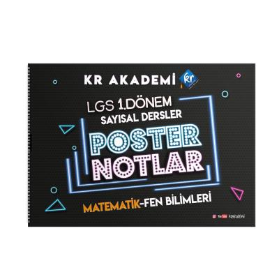 Kr Akademi Yayınları Lgs 1. Dönem Sayısal Bölüm Poster Notlar