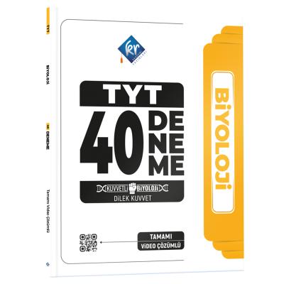 KR Akademi Yayınları Dilek Hoca Kuvvetli Biyoloji TYT Biyoloji Video Çözümlü 40 Deneme 