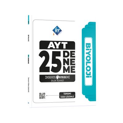 KR Akademi Yayınları Dilek Hoca Kuvvetli Biyoloji AYT Biyoloji Video Çözümlü 25 Deneme 