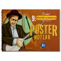 KR Akademi Yayınları 9. Sınıf Maarif Modeli Türk Dili ve Edebiyatı Poster Notlar 