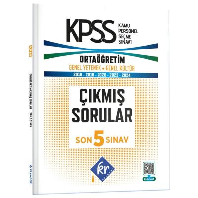 KR Akademi Yayınları KPSS Genel Yetenek Genel Kültür Ortaöğretim Son 5 Sınav Çıkmış Sorular 