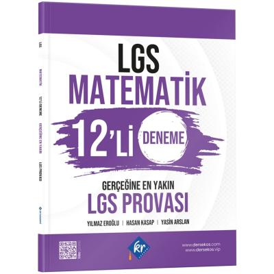 KR Akademi Yayınları LGS 8. Sınıf Matematik 12 Deneme Gerçeğine En Yakın LGS Provası 