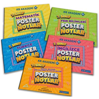 Kr Akademi Yayınları 7. Sınıf Poster Notlar Seti 
