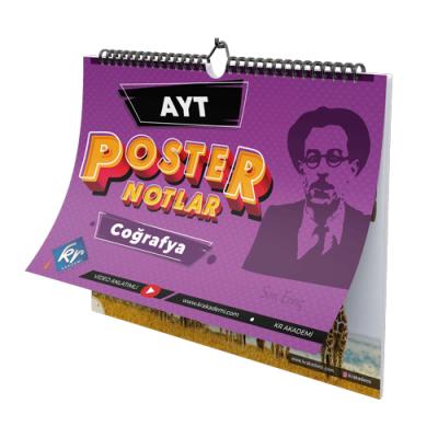 Kr Akademi Yayınları Ayt Coğrafya Poster Notlar 