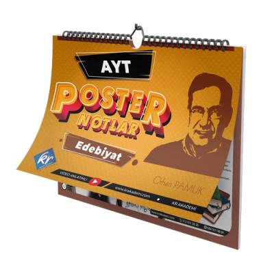 Kr Akademi Yayınları Ayt Edebiyat Poster Notlar 