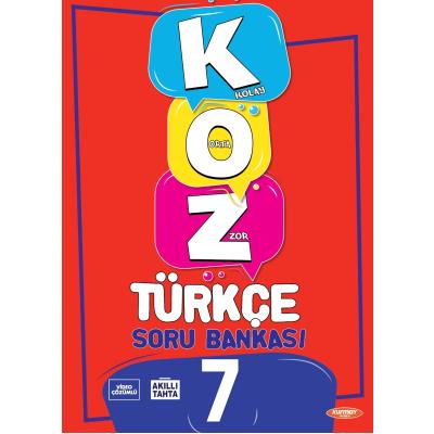 Kurmay Yayınları 7. Sınıf Koz (Kolay – Orta – Zor) Türkçe Soru Bankası