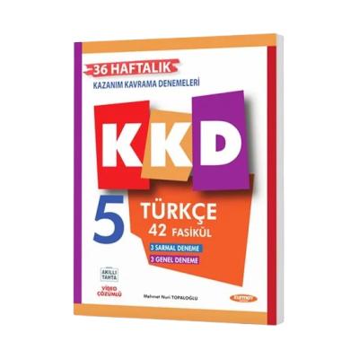 Kurmay Yayınları 5. Sınıf  Türkçe Haftalık Kazanım Kavrama Denemeleri