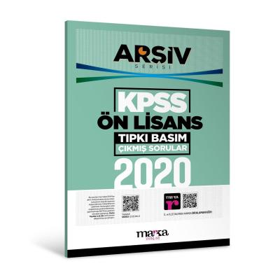 Marka Yayınları 2020 KPSS Ön Lisans ARŞİV SERİSİ Tıpkı Basım Çıkmış Sorular