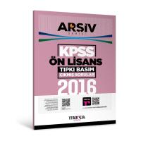 Marka Yayınları 2016 KPSS Ön Lisans ARŞİV SERİSİ Tıpkı Basım Çıkmış Sorular