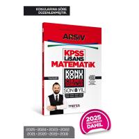Marka Yayınları KPSS Lisans Matematik Konu Konu Çıkmış Sorular Son 8 yıl Çıkmış Sorular (2025 Dahil) 