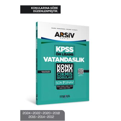 Marka Yayınları KPSS Ön Lisans Vatandaşlık Konu Konu Çıkmış Sorular Son 7 Sınav (2024 Dahil) 