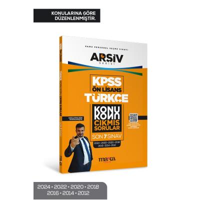 Marka Yayınları KPSS Ön Lisans Türkçe Konu Konu Çıkmış Sorular Son 7 Sınav Çıkmış Sorular (2024 Dahil) 