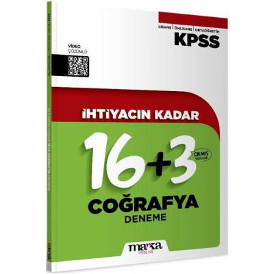 Marka Yayınları KPSS İhtiyacın Kadar Coğrafya 19 Deneme