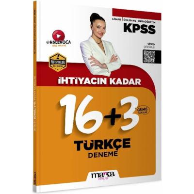 Marka Yayınları KPSS İhtiyacın Kadar Hale Hoca Türkçe 19 Deneme