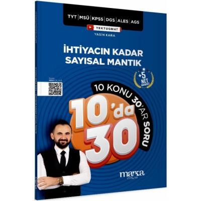 Marka Yayınları TYT MSÜ KPSS DGS ALES AGS Yektuğ Hoca İhtiyacın Kadar Sayısal Mantık Soru Bankası