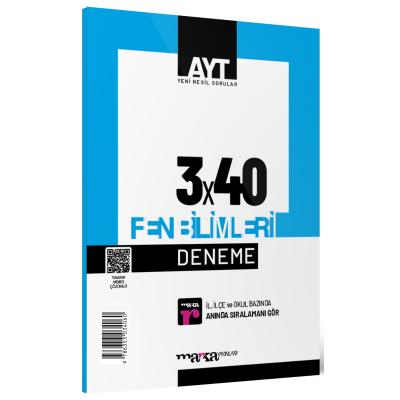 Marka Yayınları 2025 Ayt Fen Bilimleri 3X40 Deneme