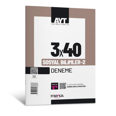 Marka Yayınları 2025 Ayt Sosyal Bilimler 2 3X40 Deneme