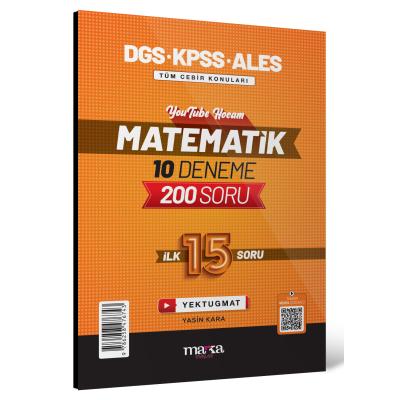 Marka Yayınları 2025 Dgs – Kpss – Ales Matematik İlk 15 Soru