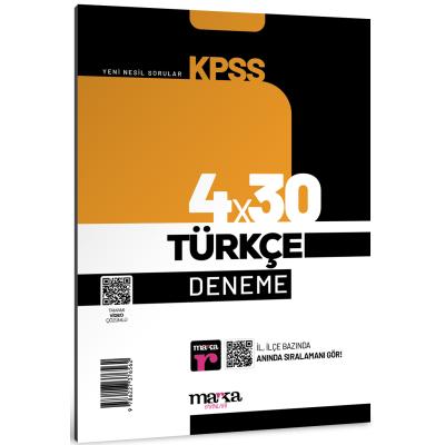 Marka Yayınları 2025 Kpss Türkçe 4X30 Deneme Tamamı Video Çözümlü