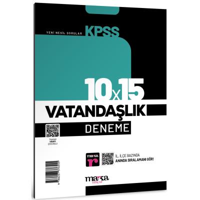 Marka Yayınları 2025 Kpss Vatandaşlık 10X15 Deneme Tamamı Video Çözümlü