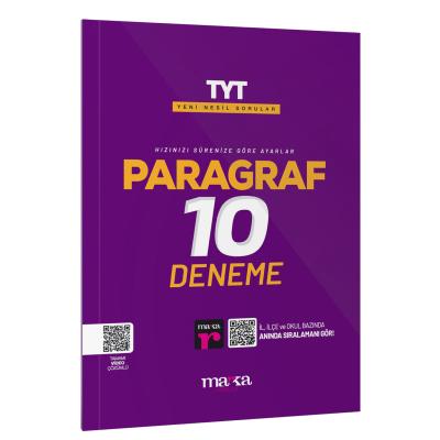 Marka Yayınları 2025 TYT Paragraf Yeni Nesil 10 Deneme