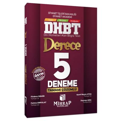 Mihrap Yayınları DHBT Derece 5 Deneme Çözümlü