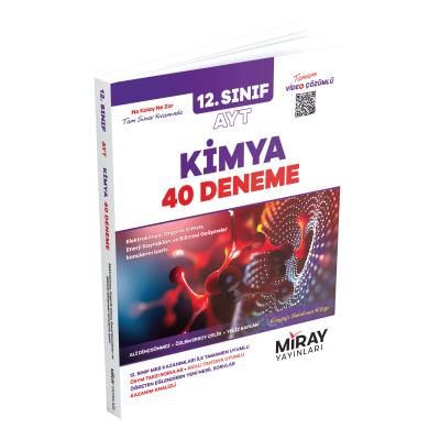 Miray Yayınları 12. Sınıf AYT Kimya 40 Deneme Video Çözümlü