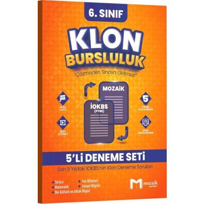 Mozaik Yayınları 6. Sınıf Klon Bursluluk 5  Deneme Seti